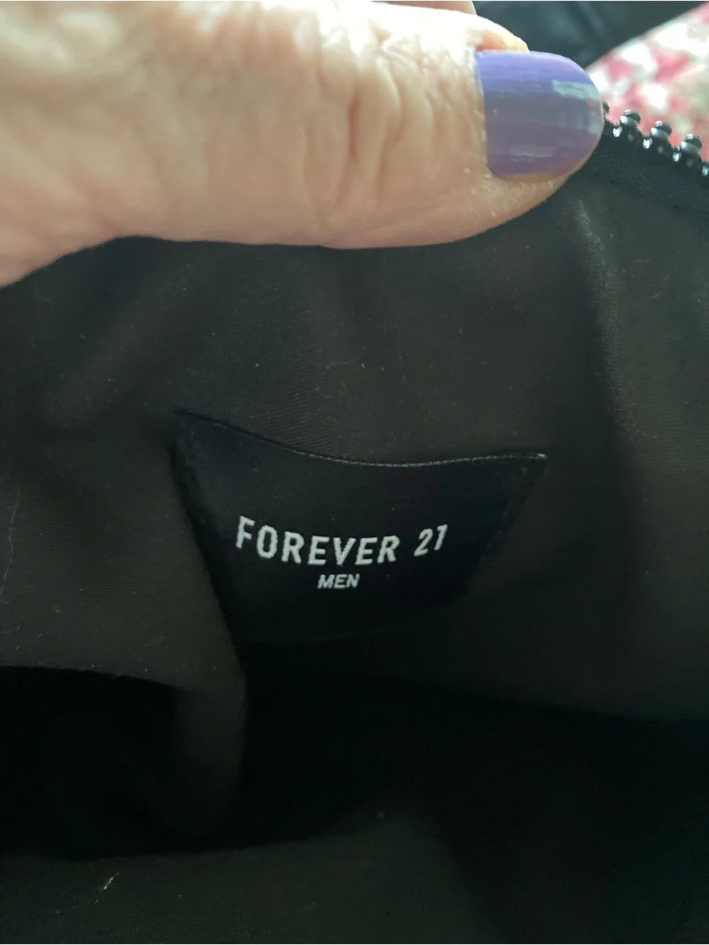 Forever 21 Black Crossbody Bag with Adjustable Strap